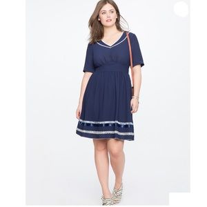 Eloquii Studio Contrast Piping Dress 20
